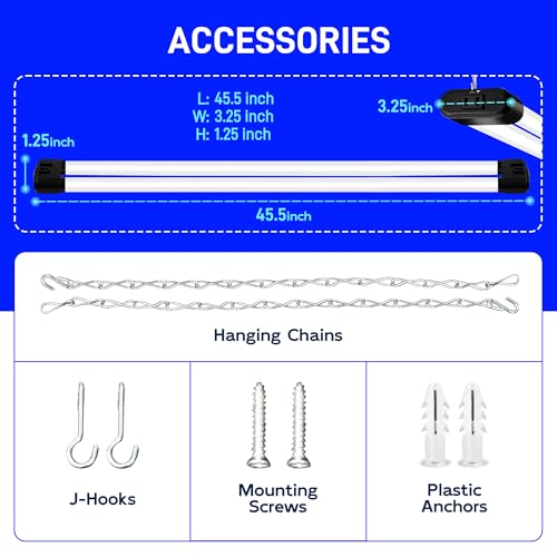 4FT 60W LED Shop Light (4 Count)