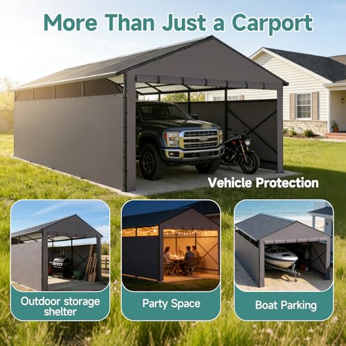 Redlife 11x22 FT Metal Carport