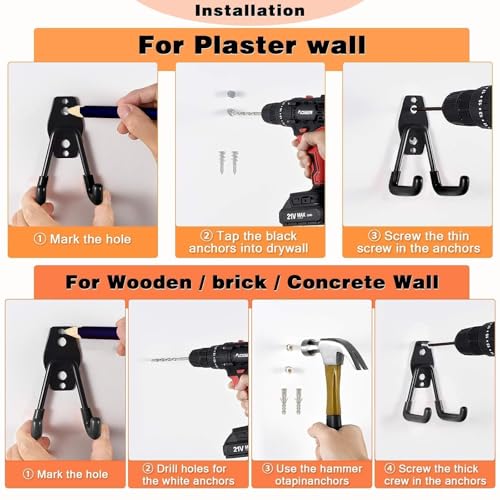 32 Pack Steel Garage Hooks Heavy Duty (32 Count)