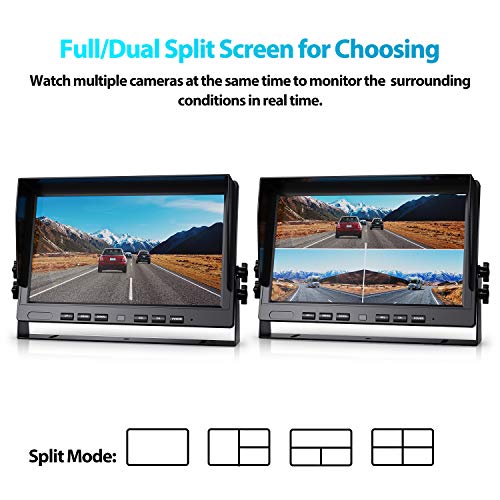 HD 1080P 10" Wired Backup Camera System
