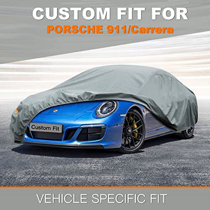 Waterproof Heavy Duty Car Cover Custom Fit Porsche 911 991 992 997