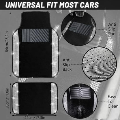Bling Car Floor Mats Full Set
