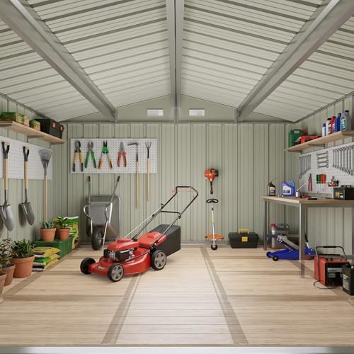 10x12 FT Outdoor Storage Shed with Floor Frame