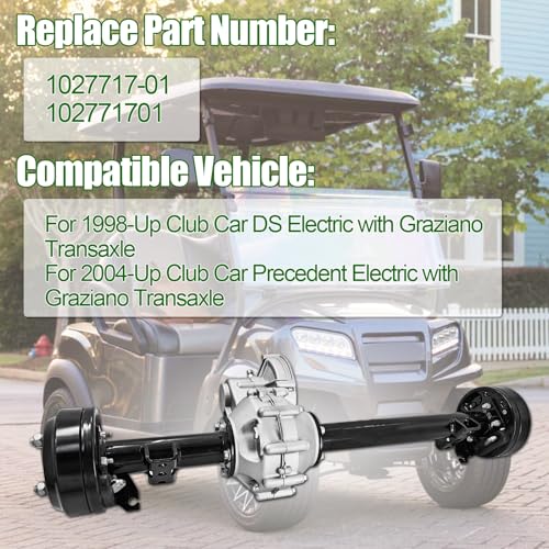 1027717 01 Rear Axle Fits for Club Car DS 1998