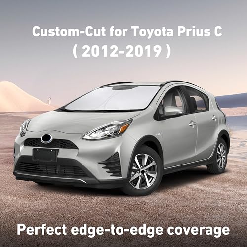Windshield Sunshade Compatible for Toyota Prius C 2012