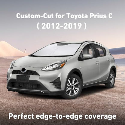 Windshield Sunshade Compatible for Toyota Prius C 2012