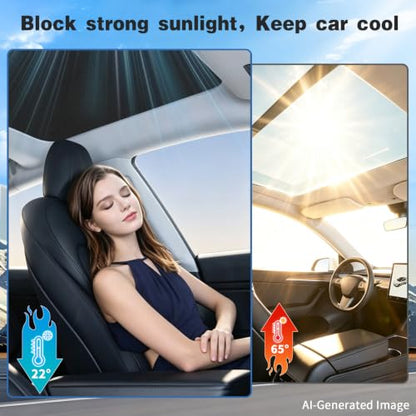 2 Pack Black Roof Sunshade for 2020 (2 Count)