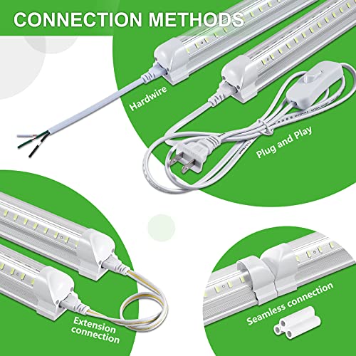 8Pack 8FT LED Shop Light Garage Light (8 Count)