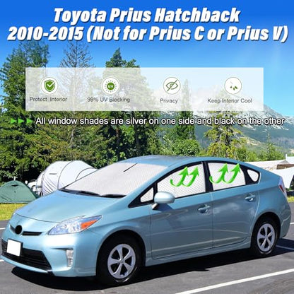 10pcs Thicken Sun Shades for Toyota Prius 2010 (10 Count)