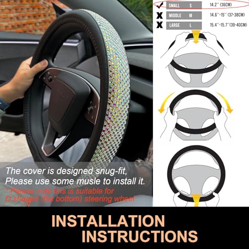Bling Comfy Steering Wheel Cover for Tesla Model Y