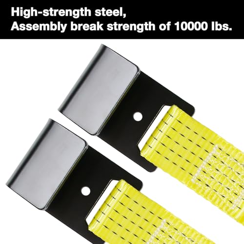 Tow Dolly Basket Straps with Flat Hook Fit 14" 15" 16" Car Tires