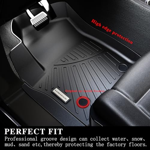 Floor Mats & Cargo Liner for 2024 2025 2026 Mazda CX90 PHEV 8 Seats TPE All Weather Protection 3 Rows Car Floor Liner for Mazda Accessories