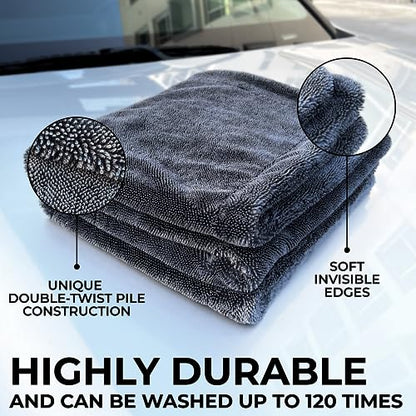 Premium Large Car Drying Towel 20"x26"