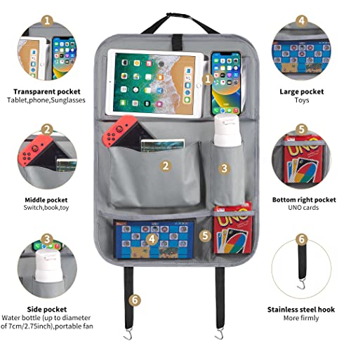Car Backseat Organizer with Foldable Tablet Holder (18.6952 Ounce)
