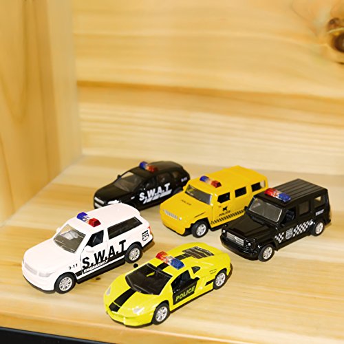 Die Cast Metal Toy Cars Open Doors (5 Count)