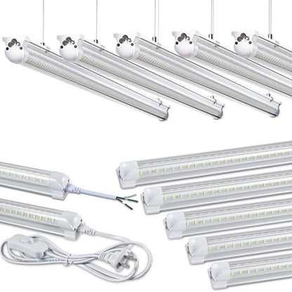 12Pack 8FT LED Shop Light Garage Lights (12 Count)