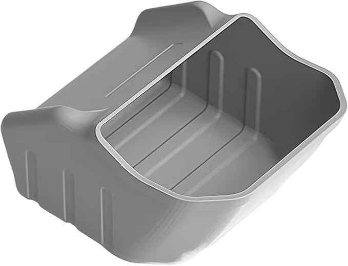 GGCLIMAX Car Organizers And Storage Silicone Rear Floor Storage Box Compatible with Tesla Model 3 2023-2024 Custom Fit Organizer Car Organizer(GRAY)