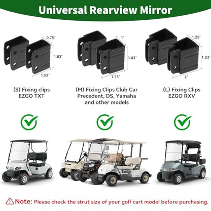 Golf Cart Side Mirrors No Drilling