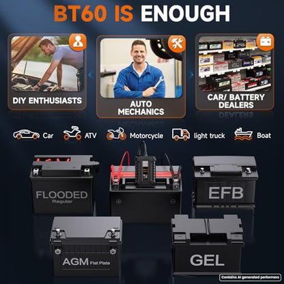 BT60 Bluetooth Battery Tester