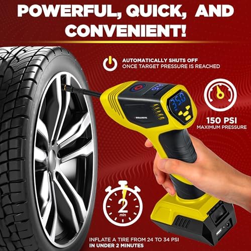 Bullseye Pro Tire Inflator Portable Air Compressor