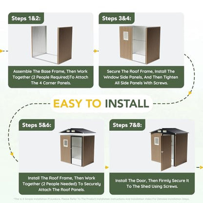 Outdoor Steel Storage Shed