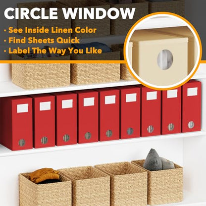 9 Pack Bed Sheet Organizers and Storage (9 Count)