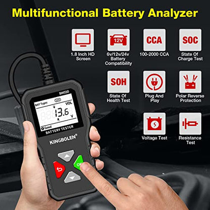BM550 6V 12V 24V Car Battery Tester