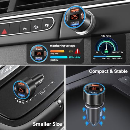 5 Pack Car Charger USB C