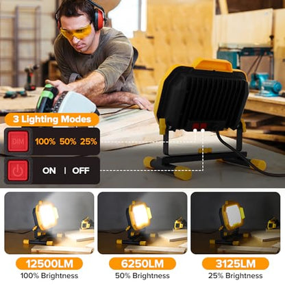 12500 Lumen LED Work Light with Stand