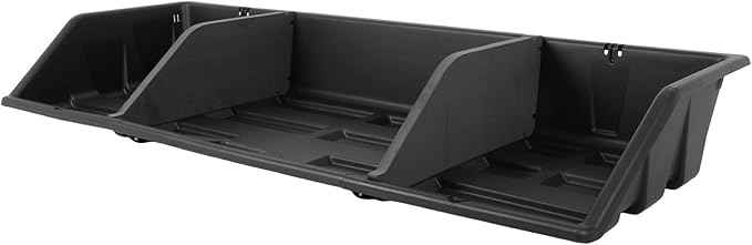 SCITOO 52" PP|Plastic Truck Bed Tool Box,Heavy Duty Crossover Storage for Most Full Size Pickups,Lockable Weatherproof Chest,Fits 52"WX10"DX10"H Truck Beds,Easy Access to Load and Unload