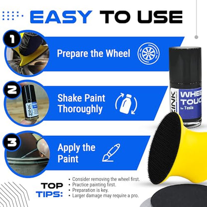 Premium Tesla Wheel Curb Rash Repair Kit for Model Y 20