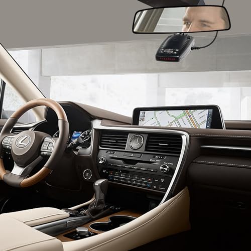 Radar Detector Rearview Mirror Rod Mount and Radar Power Cord Hardwired Kit