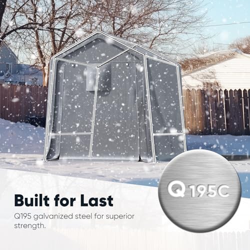 6x8FT Small Storage Shed Carport