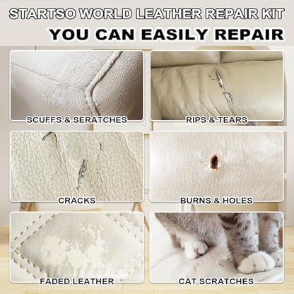 Cream Leather Repair Kit for Furniture