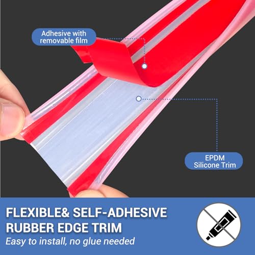 Clear Rubber Edge Trim (10 Foot)
