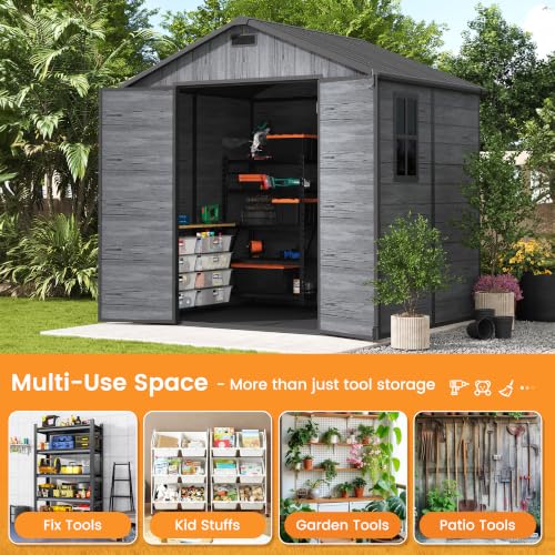 Resin Storage Shed 8x6 FT