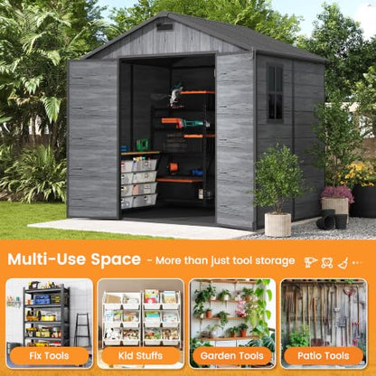 Resin Storage Shed 8x6 FT