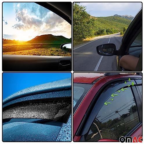 Window Visor Vent Rain Deflector for Honda Civic Hatchback 2006