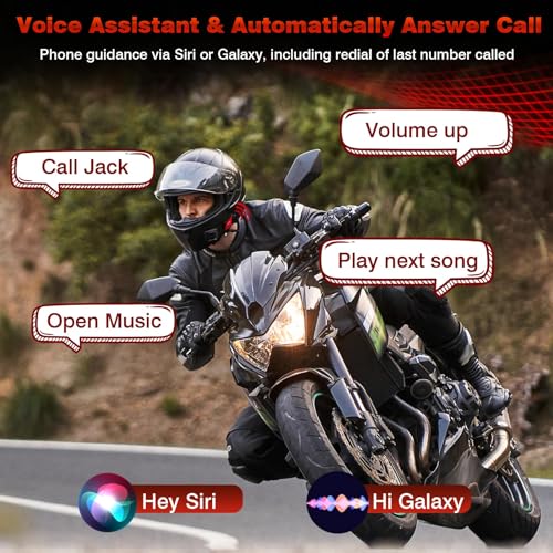 Motorcycle Helmet Headset 8 Riders Communication System X8 Intercom with Music Sharing