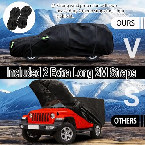 Car Cover Fit for Jeep Wrangler 2 Door Custom Fit 1987