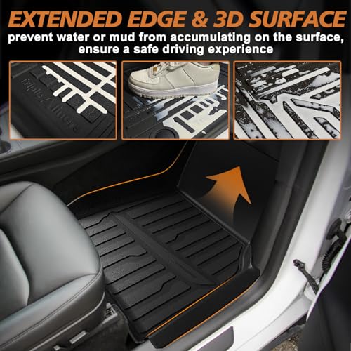 10PCS Floor Mats Full Set for 2025 2026 Tesla Model Y Juniper