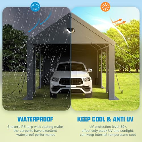 10x16 Heavy Duty Carport Canopy