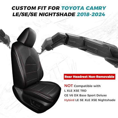 Custom Seat Covers for Toyota Camry 2018