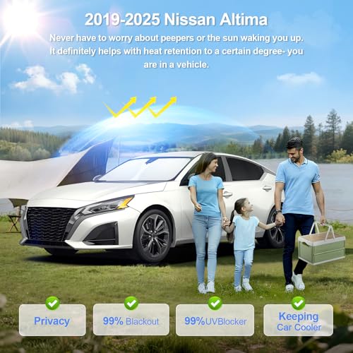 6pcs Car Window Shades for Nissan Altima 2019