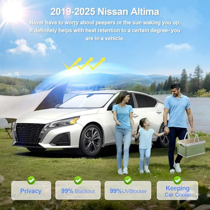 6pcs Car Window Shades for Nissan Altima 2019