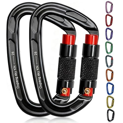 Auto Locking Carabiner Clips (2 Count)