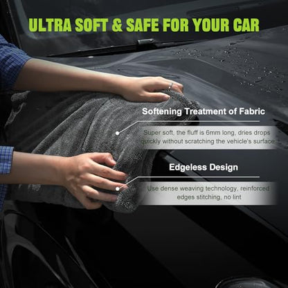 2 Pack 1300 GSM Car Drying Towels (4 Count)