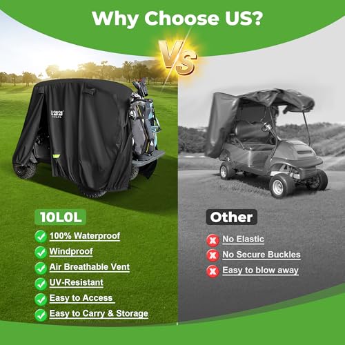 4 Passenger Golf Cart Cover for Yamaha EZGO Club Car