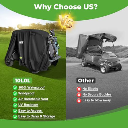 4 Passenger Golf Cart Cover for Yamaha EZGO Club Car