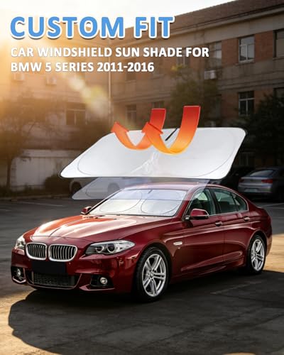 for BMW 5 Series Windshield Sun Shade Sunshade Custom Fit for BMW 5 Series G30 G31 2011